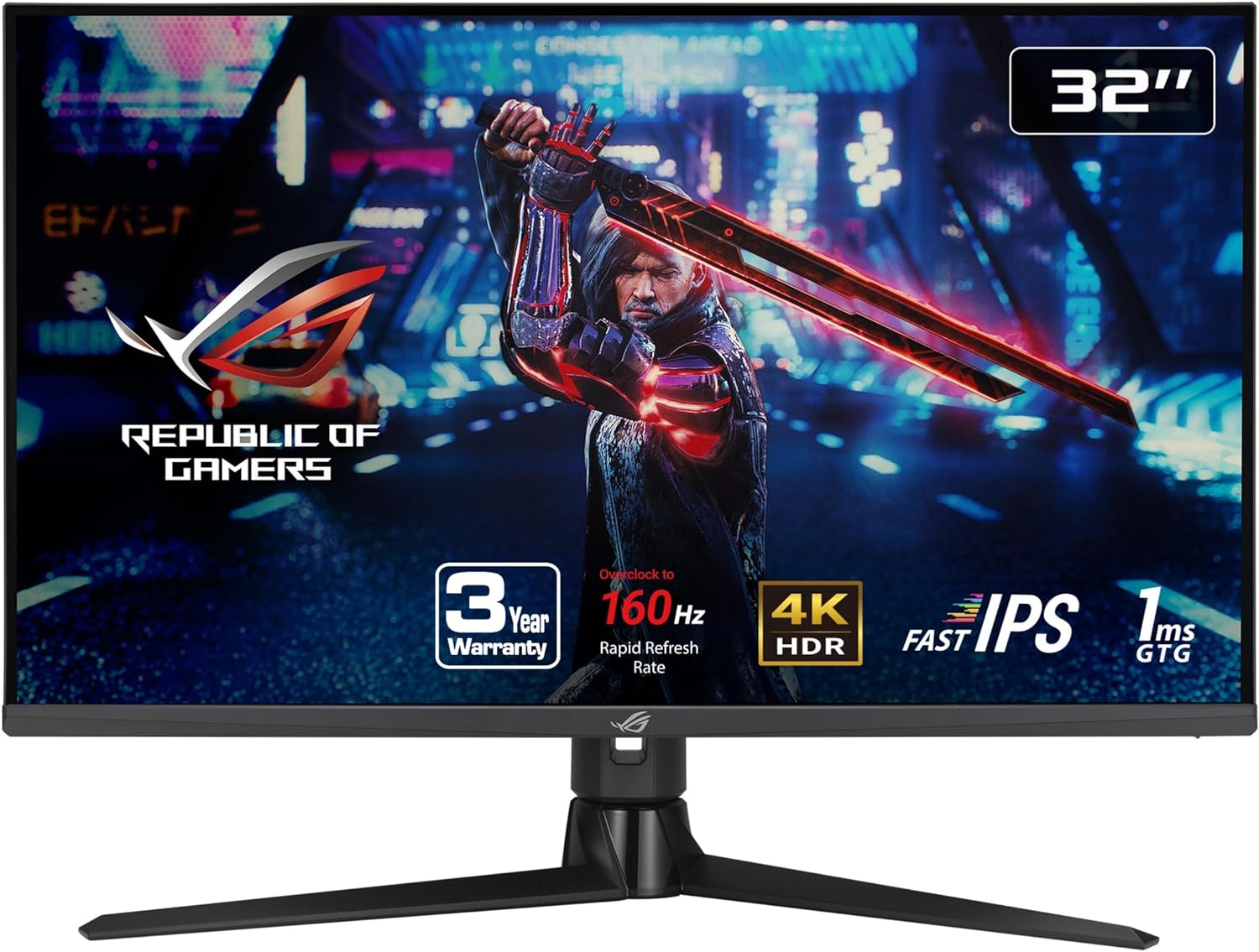 ASUS ROG Strix XG32UQ 32”, 4K ,HDMI 2.1 ,Fast IPS, 160 Hz, 1 ms G-SYNC GAMING MONITOR ASUS ROG Strix XG32UQ 32”, 4K ,HDMI 2.1 ,Fast IPS, 160 Hz, 1 ms G-SYNC GAMING MONITOR